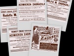 Reklamy zakładu fototechnicznego Kazimierza Zadrazila i Rudolfa M. Zadrazila