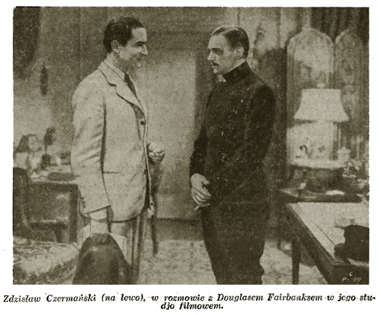 Zdzislaw Czermanski w rozmowie z Douglasem Fairbanksem